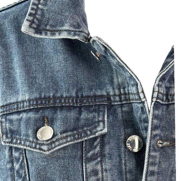 City Chic Denim Trucker Jacket Stretch in Med Wash 100% Cotton Women's SZ 18 (M) - Picture 5 of 9